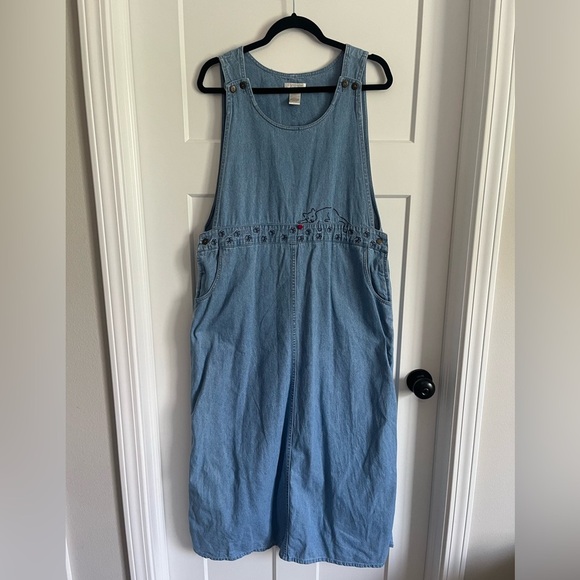 Vintage Dresses & Skirts - Vintage Cat Jumper Dress Large